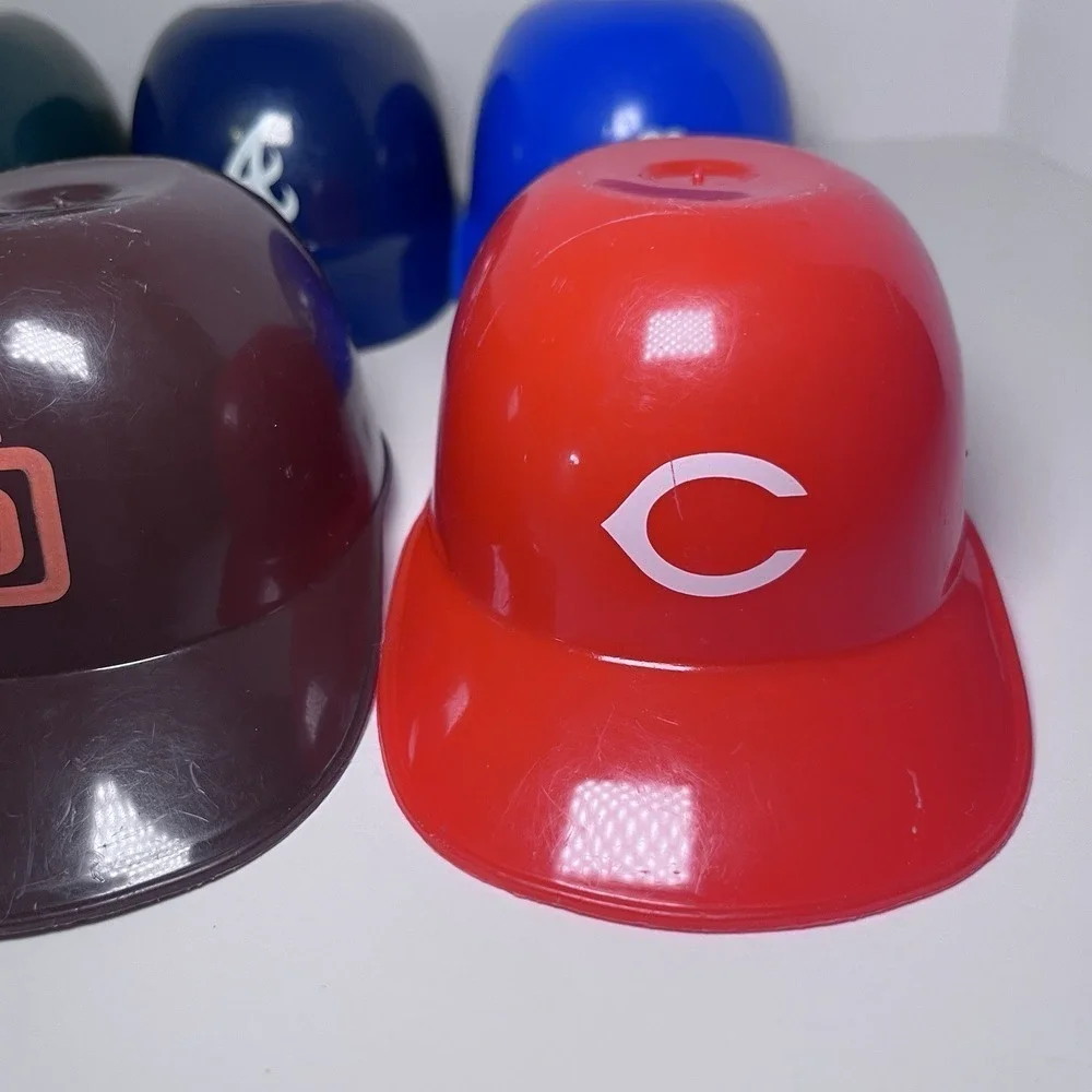 Lot of 6 Mini Vintage Laich MLB Baseball Batting Helmets Souvenir ice cream cup - Picture 3 of 11